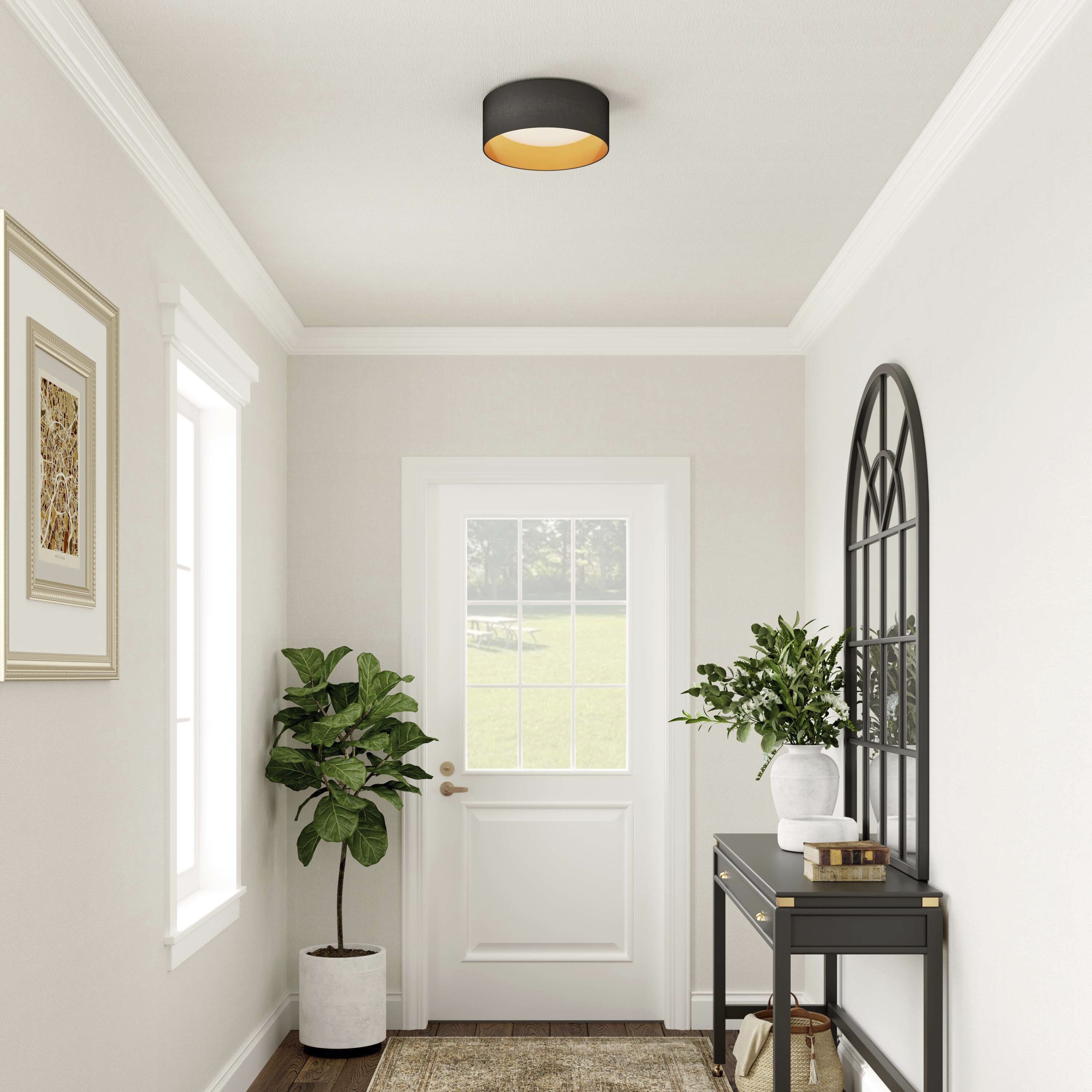 Rosata LED 12.5 inch Burnished Gold Flush Mount Ceiling Light